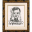 パブロ・ピカソ「三角模様のブラウスを着た若い娘」リトグラフ