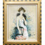 ベルナール・シャロワ「白いドレスの婦人」油彩 20号