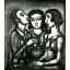 ジョルジュ・ルオー「MISERERE （ミセレーレ）より『AUGURES 占者たち… No.41』」銅版画