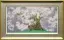 中島千波「花嵐中曽根の権現桜」リトグラフ＋シルクスクリーン