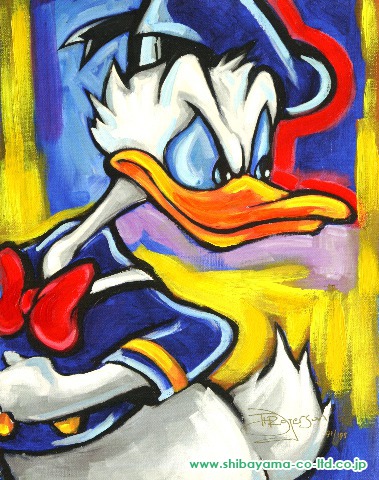 ティム・ロジャーソン「Donald Duck」ジークレー・オン・キャンバス