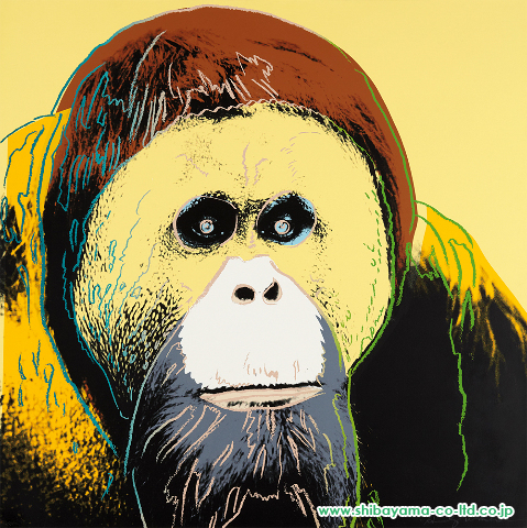 アンディ・ウォーホル「Endangered Speciesより『Orangutan』」シルクスクリーン