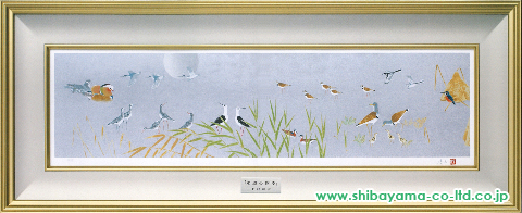 上村淳之「水辺の四季」シルクスクリーン :: 絵画買取・絵画販売専門店