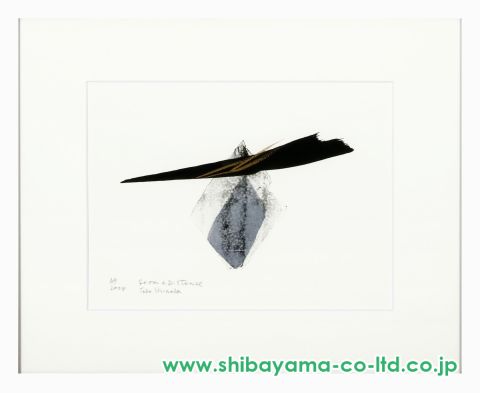 篠田桃紅「From a Distance」リトグラフ＋手彩 :: 絵画買取
