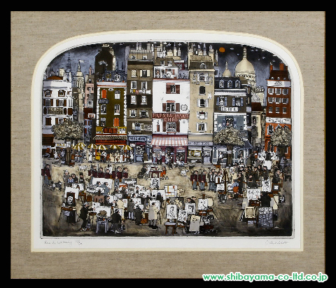 グラハム・クラーク「ウエイクニング通り」銅版画 :: 絵画買取・絵画 ...