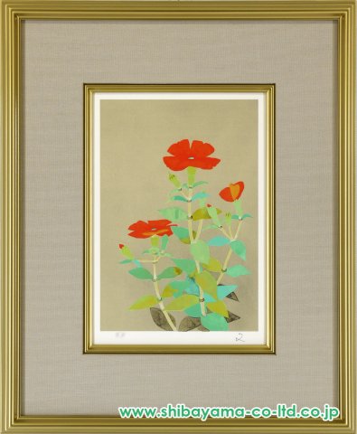 堀文子「ふしぐろせんのう」リトグラフ :: 絵画買取・販売 - シバヤマ