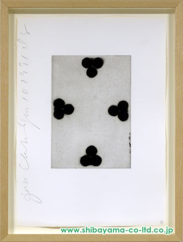 ドナルド・サルタン「Playing Cardsより『Four of Clubs』」銅版画