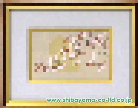 岡信孝「桜月(4月)」日本画 M4号 :: 絵画買取・販売 - シバヤマ