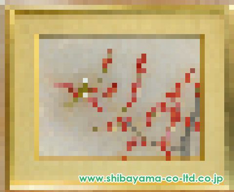 上村松篁「紅梅」日本画 P12号 :: 絵画買取・販売 - シバヤマ