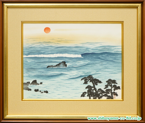 横山大観「海暾(かいとん)」木版画 :: 絵画買取・絵画販売専門店 