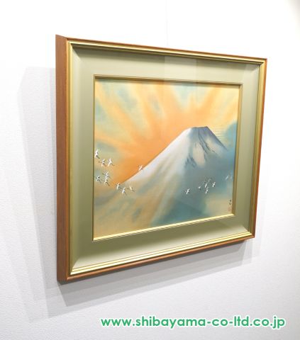横山大観「霊峰飛鶴」木版画 :: 絵画買取・販売 - シバヤマ