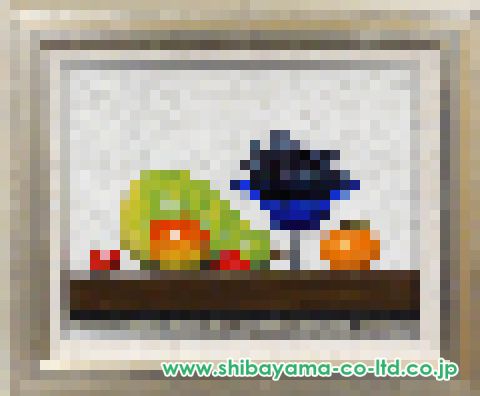 絵画 滝沢直次 滝沢直次「桃とさくらんぼ」油絵・F6号 絵画買取・販売の小竹美術