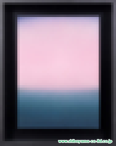釘町彰「lightscape(pink)」日本画 8号