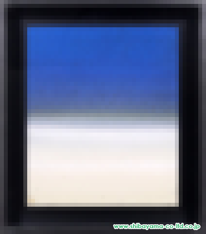 釘町彰「seascape(blue lapis)」日本画 8号