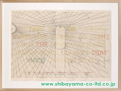 荒川修作「The signfied or if No.3」エッチング＋アクアチント