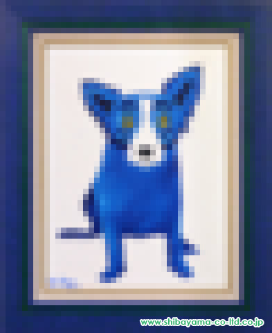 ジョージ・ロドリーゲ「BLUE DOG」油彩 :: 絵画買取・絵画販売専門店 