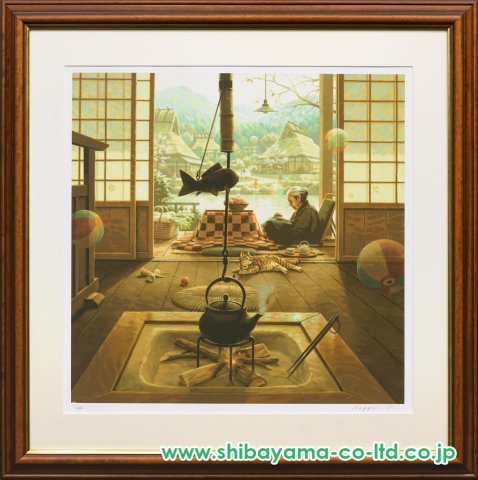 笹倉鉄平、シルクスクリーン『ヘルフスト』額付き、 「保証書」付き！ Yahoo!オークション - 証明書付き 真作保証 笹倉鉄平 画業30周年