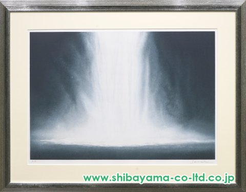 千住博「ウォーターフォールオンリトグラフ ＃Ⅰ」リトグラフ :: 絵画