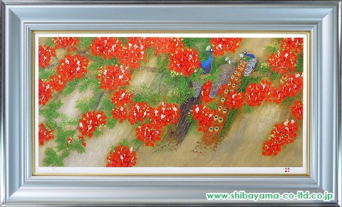 上村松篁「燦雨」リトグラフ :: 絵画買取・絵画販売専門店 - 株式会社シバヤマ