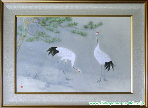 上村松篁「双鶴」リトグラフ :: 絵画買取・絵画販売専門店 - 株式会社