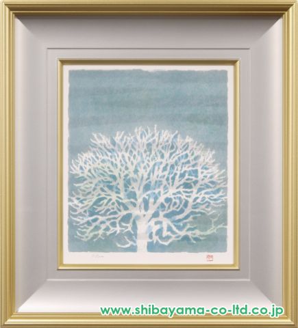 【おすすめ】 東山魁夷「冬樹」リトグラフ :: 絵画買取・販売 - シバヤマ 絵画