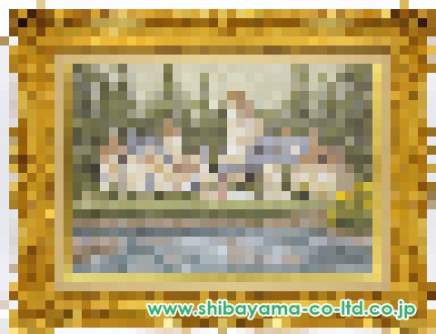 西村龍介★油画 ★F3号★点描画 西村龍介 『晴日』 油絵・油彩画 F3(3号) 絵画 肉筆 外国の風景