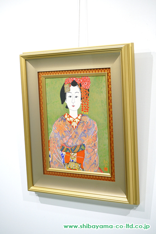 片岡球子「むすめ」木版画 :: 絵画買取・絵画販売専門店 - 株式会社