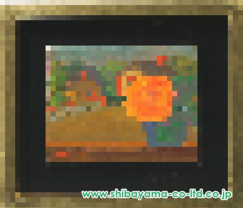 小杉小二郎「窓辺の薔薇」油彩 0号 :: 絵画買取・販売 - シバヤマ