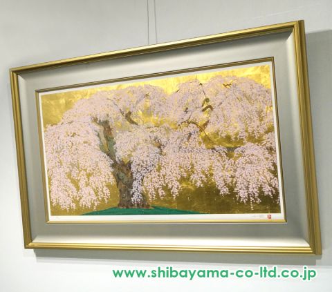 中島千波「神田の大糸櫻」シルクスクリーン :: 絵画買取・販売