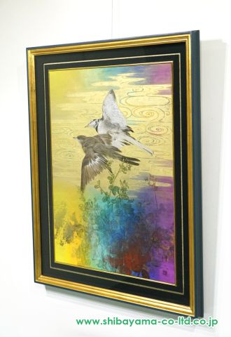 川瀬伊人「虹を超えて」日本画 P20号 :: 絵画買取・販売 - シバヤマ