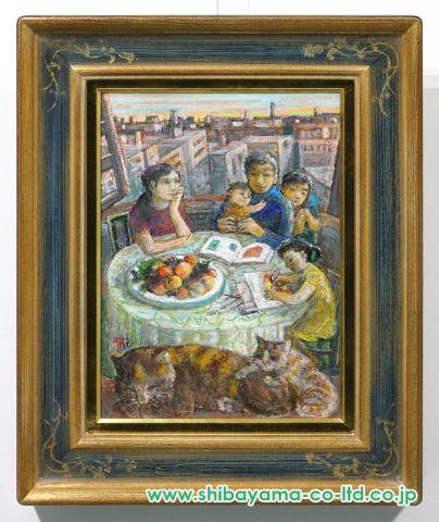 遠藤彰子「佳日」油彩 4号 :: 絵画買取・販売 - シバヤマ