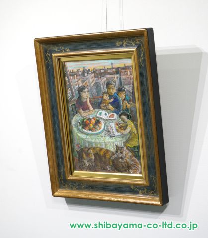 遠藤彰子「佳日」油彩 4号 :: 絵画買取・販売 - シバヤマ