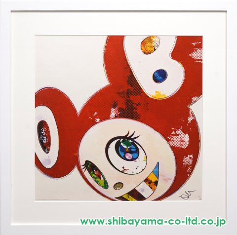 村上隆「And Then × 6 Red」オフセット・リトグラフ :: 絵画買取・販売