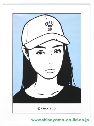 KYNE「Untitled (背景青)」ポスター :: 絵画買取・販売 - シバヤマ