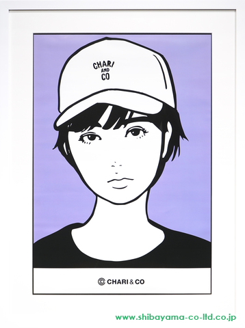 KYNE「Untitled (背景紫)」ポスター