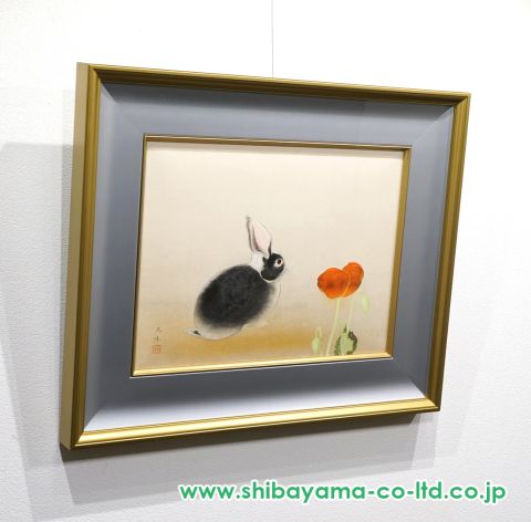 奥村土牛「兎」リトグラフ :: 絵画買取・販売 - シバヤマ