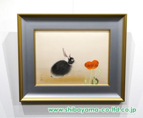 奥村土牛「兎」リトグラフ :: 絵画買取・販売 - シバヤマ