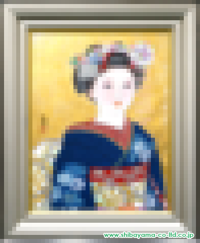 三輪良平「舞妓」日本画 P10号