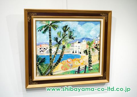 ジル・ゴリチ「コートダジュール」油彩 12号 :: 絵画買取・販売