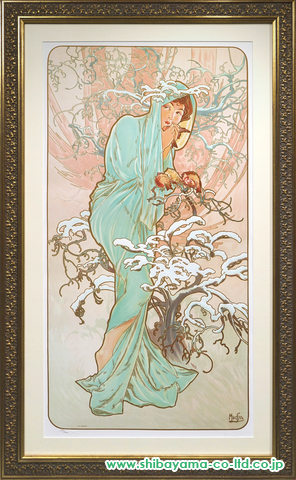 アルフォンス・マリア・ミュシャ「WINTER OF THE SEASONS・1896」リクリエーション版