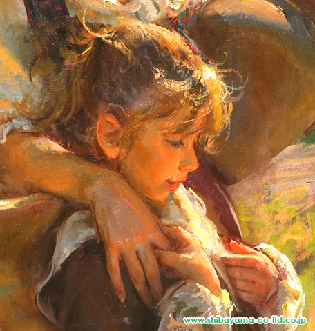 ダニエル・F.ゲァハルツ(Daniel F.Gerhartz) 「母の掌」油彩 60号 :: 絵画買取・販売 - シバヤマ