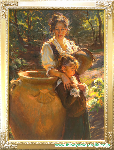 ダニエル・F.ゲァハルツ(Daniel F.Gerhartz) 「母の掌」油彩 60号 :: 絵画買取・販売 - シバヤマ