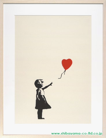 希少 WCP Banksy バンクシー GIRL WITH GOLD BALLOON リプロダクション ...