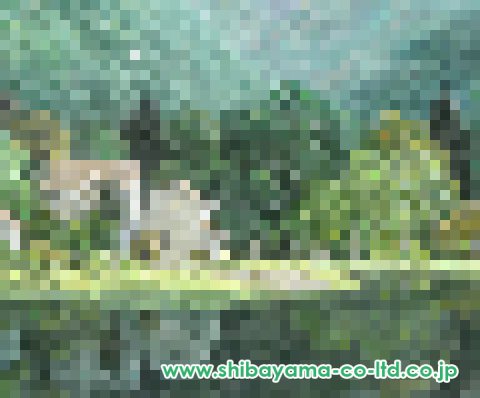 成田禎介「山と湖」洋画 10号 :: 絵画買取・販売 - シバヤマ
