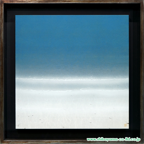 釘町彰「Seascape (Blue & Green #1)」日本画 :: 絵画買取・絵画販売 