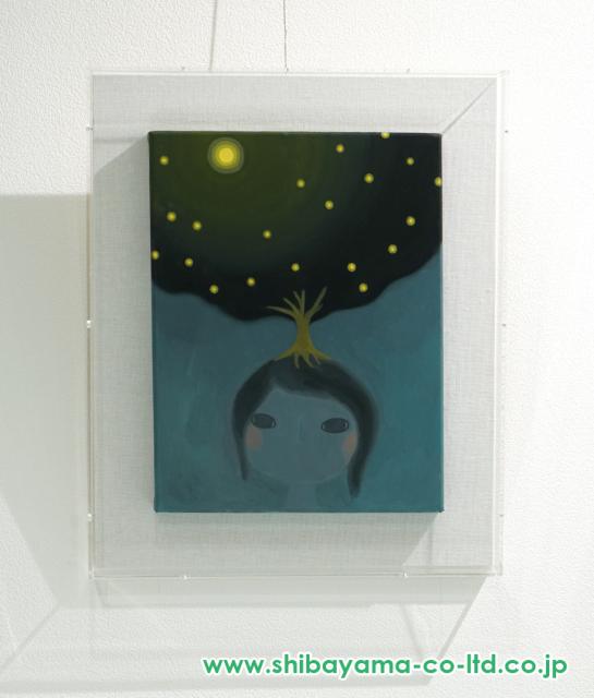 呉亜沙「My sky - night」油彩 4号 :: 絵画買取・販売 - シバヤマ