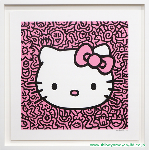 Mr.Doodle「Kitty Pink」シルクスクリーン :: 絵画買取・絵画販売専門店 - 株式会社シバヤマ