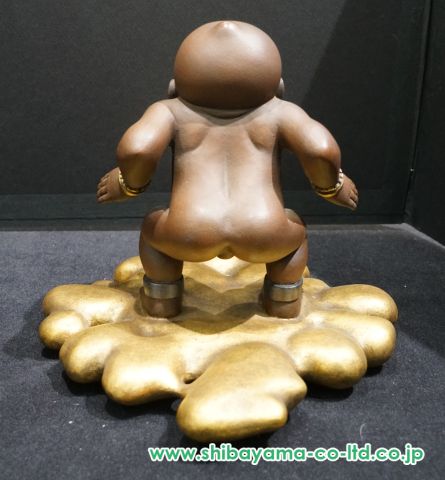 籔内佐斗司「金雲追い風童子」ブロンズ :: 絵画買取・販売