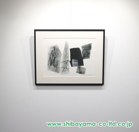 篠田桃紅「Epigraph」リトグラフ＋手彩 :: 絵画買取・販売
