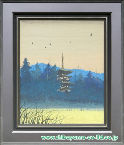 千住博「薬師寺朝景」日本画 12号